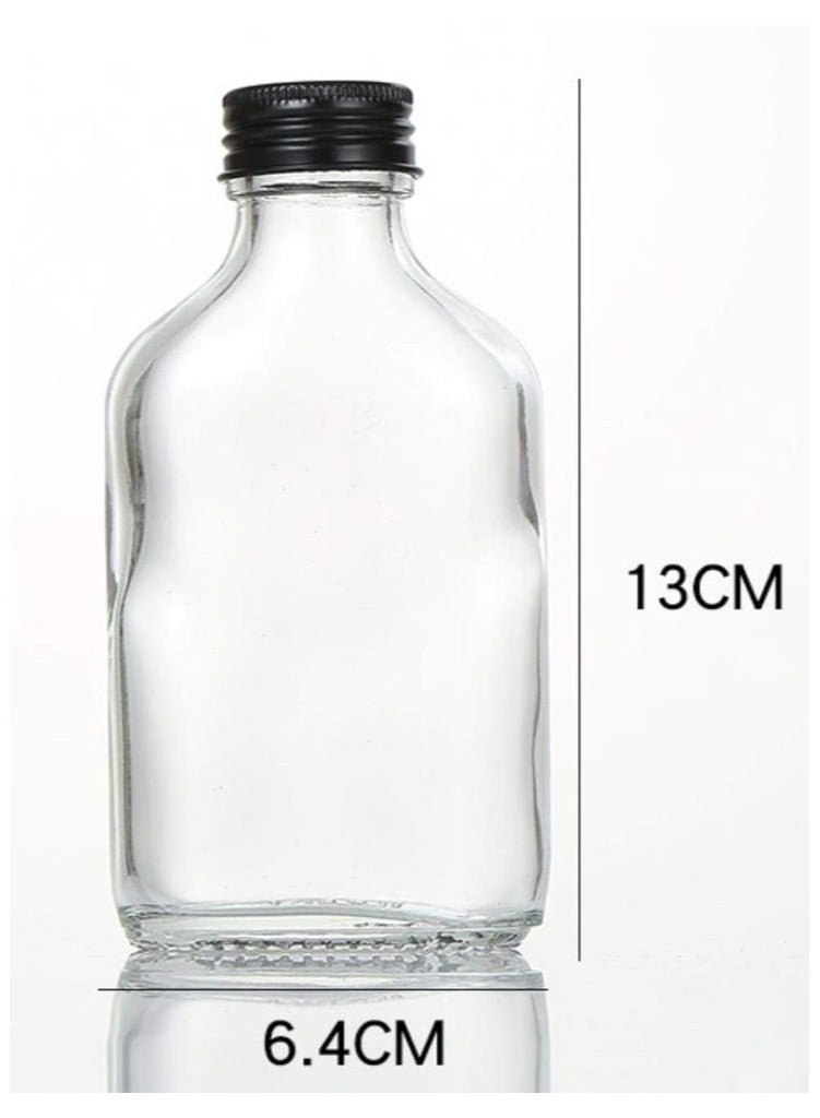 FUFU 12 pack 4 oz empty juice bottle glass milk beverage bottle coffee bottle bottle bottle coffee bottle bottle party drink shop coffee shop  - Image 2