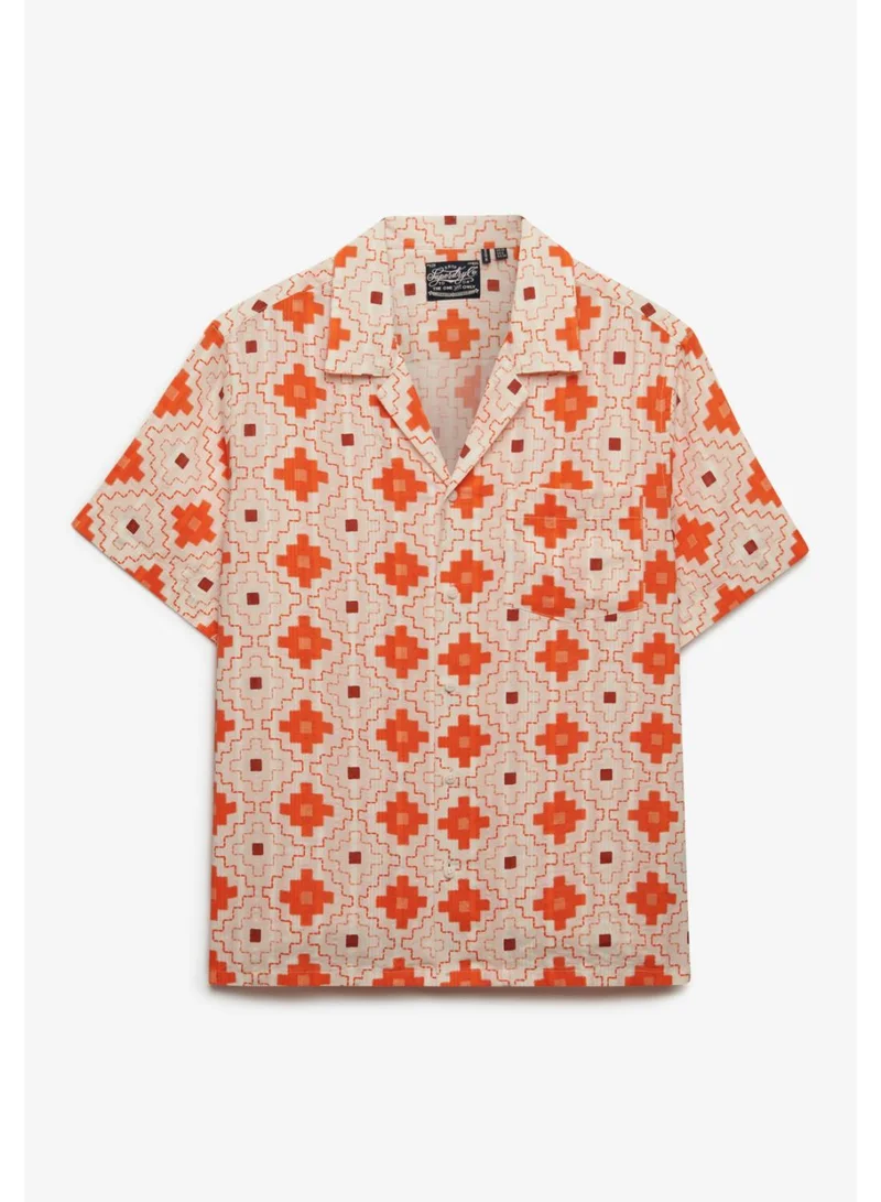 سوبر دراي Beach Printed Short Sleeve Shirt