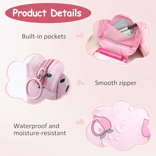 CoolShef 4Pcs Sanitary Pad Pouch for Travel, Waterproof Small Napkin Pouches for Women and Girls, Multi-Functional Storage for Sanitary Pads, Earphones, and Jewelry - Image 4