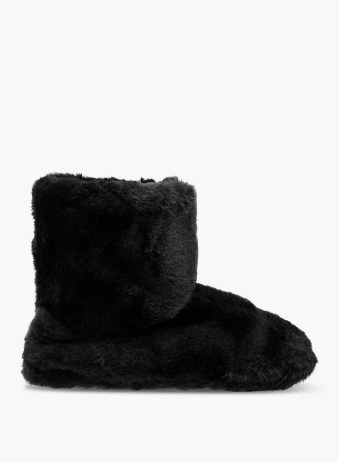 لو كونفورت Women Faux Fur Slipper Boots