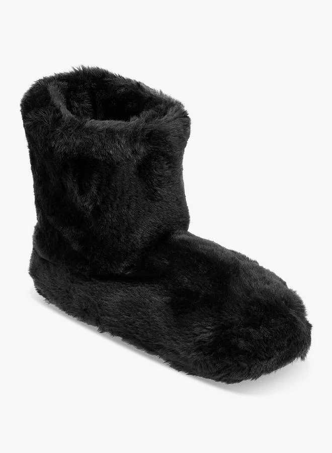 لو كونفورت Women Faux Fur Slipper Boots