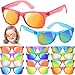 Uzoxlsn 12 Pack Kids Sunglasses Hawaiian Party Favors with UV400 Protection 12 Colors Neon Sunglasses in Bulk for Boys Girls Birthday Beach Summer Pool Party Supplies Goody Bag Stuffers Classroom Gift - Image 3