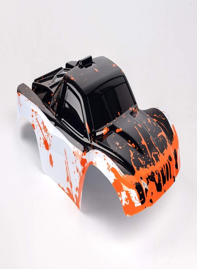 SummitLink Compatible Custom Body Muddy Orange Over White/Black Replacement for 1/10 Scale RC Car or Truck (Truck not Included) SS-WBR-01 - Image 1