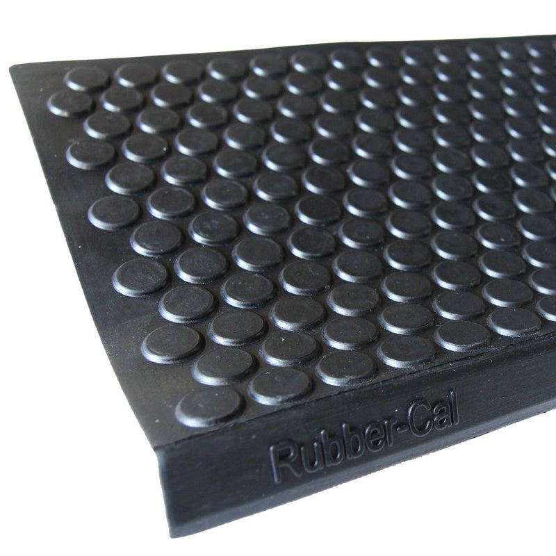 Rubber-Cal "Coin-Grip Non-Slip Rubber Tread Stair Mats 6 Count (Pack of 1), Black, 9.75" x 29.75" (10-104-009) - Image 2