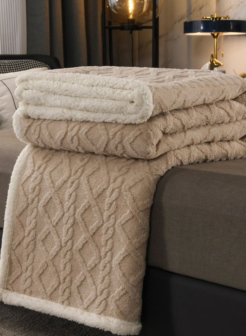 DubaiGallery Teddy Bear Bedding Set,Microfibre Duvet Set,Autumn And Winter 3d Three-Dimensional Plush Duvet Cover, Quilt Cover And Blanket Dual-Use, For Mother, Friend, Daughter, Colleague  - Image 3