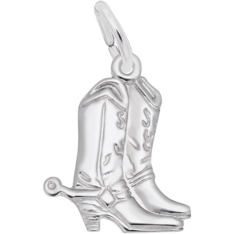 Cowboy Boots Charm, Charms for Bracelets and Necklaces