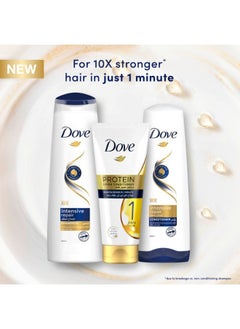 Dove Protein Super Conditioner Repairs Damaged Hair In Just 1 Minute With Keratin Repair White 180ml  - Image 5