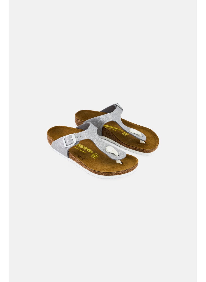 BIRKENSTOCK Kids Girl Slip On Cork Sandals, Multicolor  - Image 1
