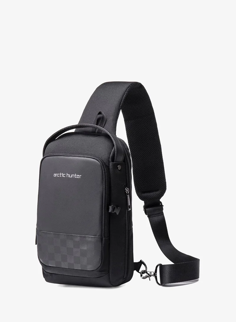 أركتيك هانتر حقيبة كروس بودي مقاومة للماء مضادة للسرقة للجنسين مع منفذ  للسفر والأعمال