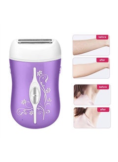Thoraya Rechargeable Women Electric Body Depilator Epilator Cordless Hair Removal Machine Purple  - Image 5