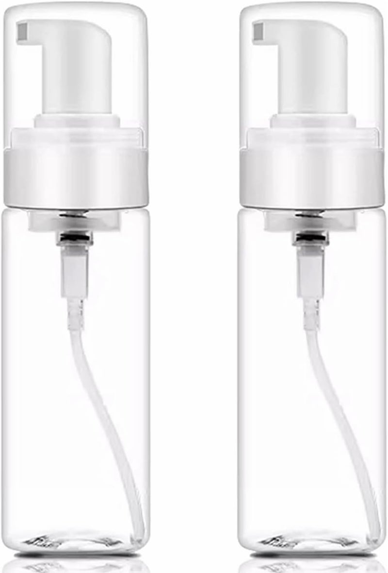 Foam Bottle Dispenser,KingWei 2pcs 200ml/7OZ Foam Pump Bottle Foam Soap Bottle Dispenser Transparent Empty Spray Bottles Foaming Hand Soap Dispenser Bottles Refillable Soap Dispenser