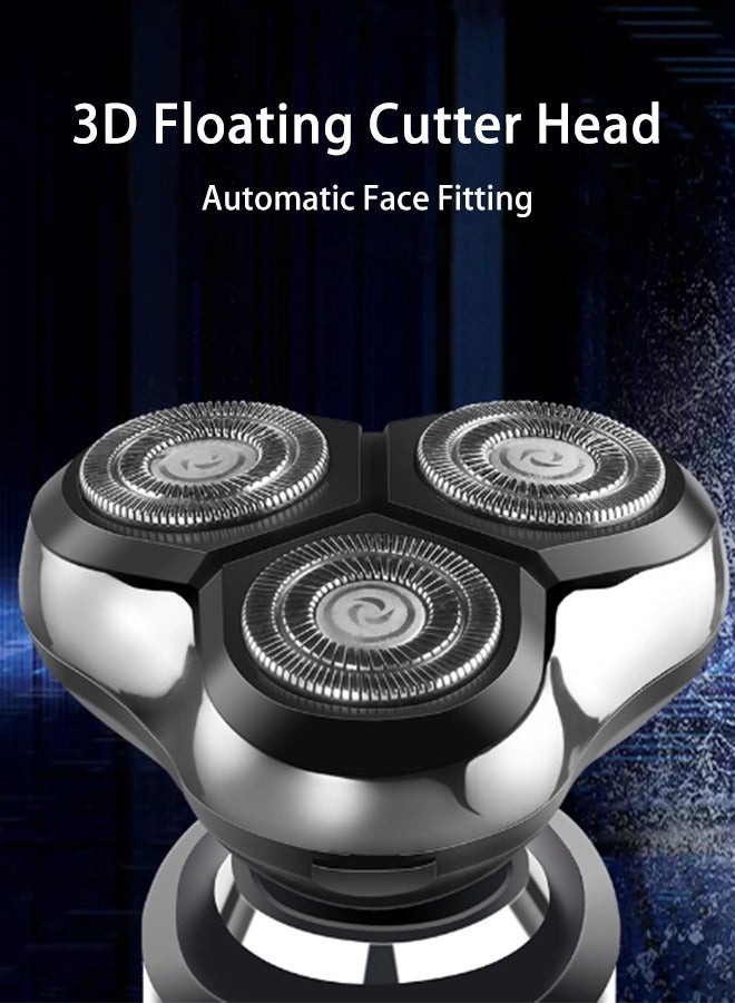 Electric Shaver for Men USB Rechargeable Shaving Men's Cordless Razors IPX7 Waterproof Wet Dry 4 in 1 Set - Image 3