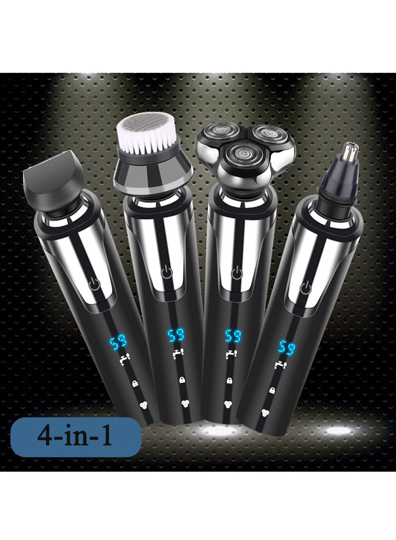 Electric Shaver for Men USB Rechargeable Shaving Men's Cordless Razors IPX7 Waterproof Wet Dry 4 in 1 Set - Image 1