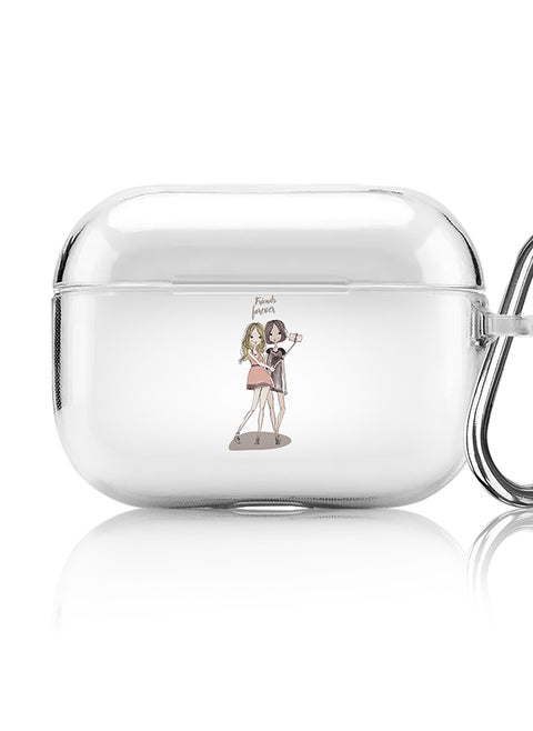 Classic Clear printed Case for Apple AirPods Pro 2nd Generation Thin Transparent Cover [Designed for Apple AirPods Pro 2nd Generation] - Friends Forever