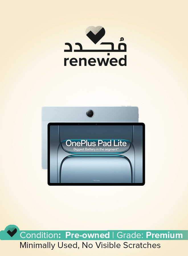 ون بلس Renewed - Pad Lite with Biggest Battery in Segment 9340 mAh, 11"(27.94 cm) Display with 500 nits Brightness & 11 Hrs of Video Playback, 8GB RAM 128GB Storage, LTE, Aero Blue - Image 1