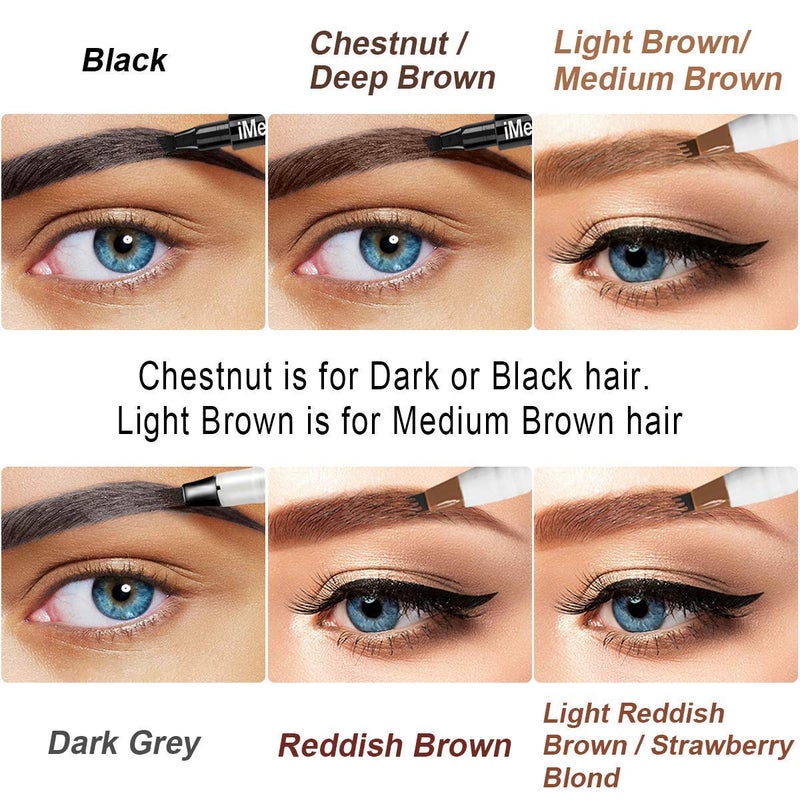 iMethod iMethod Eyebrow Pen - iMethod Eyebrow Pencil with a Micro-Fork Tip Applicator Creates Natural Looking Brows Effortlessly and Stays on All Day, Dark Grey - Image 4