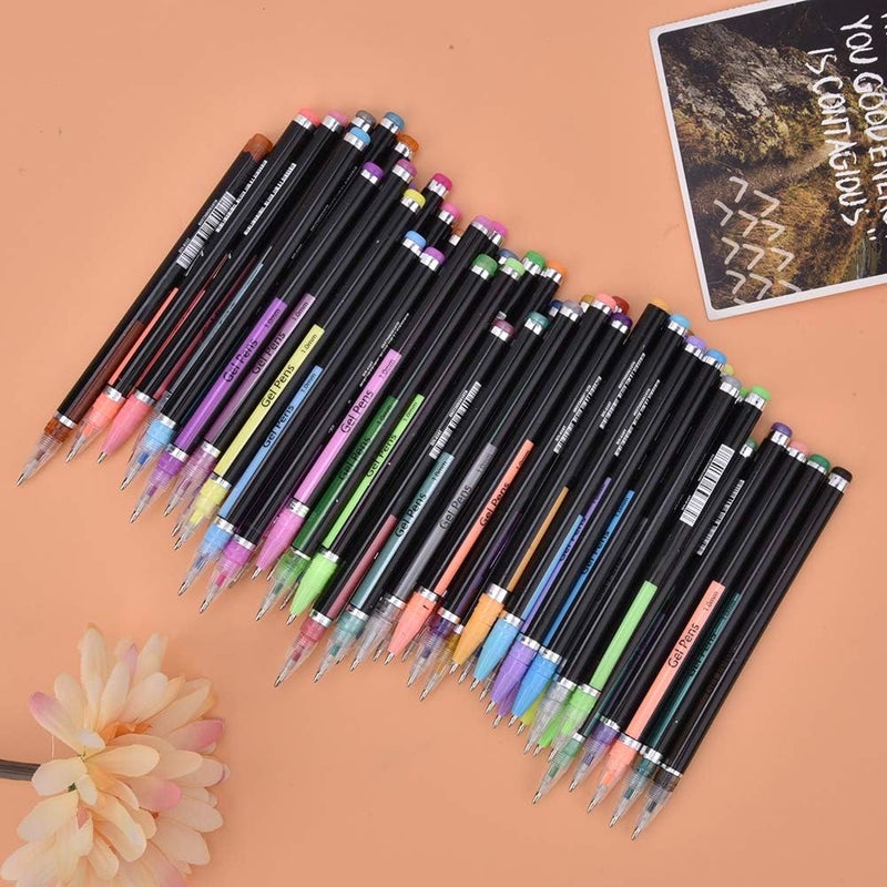 48 Colors Drawing Pen Set, Plastic Bright Painting Tool, Student Stationery School Art Supplies - Smooth Ink Flow, Vibrant Colors, Ideal for Creative Drawing - Image 3