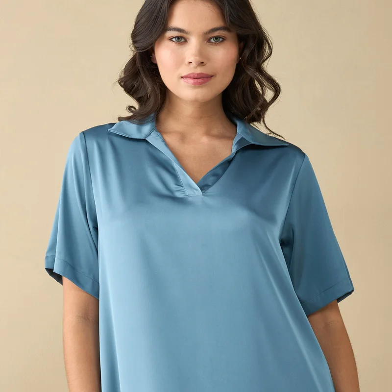 Splash FAV Plain Sleepshirt with Extended Sleeves