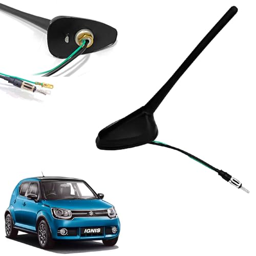 Auto Pearl - Vehicle Roof Mount Rubber Antenna Mast Flexible Car Antenna with Anti-Theft Design and Car Wash Safe - Black -Ignis - Image 1