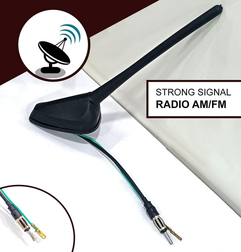 Auto Pearl - Vehicle Roof Mount Rubber Antenna Mast Flexible Car Antenna with Anti-Theft Design and Car Wash Safe - Black -Ignis - Image 3
