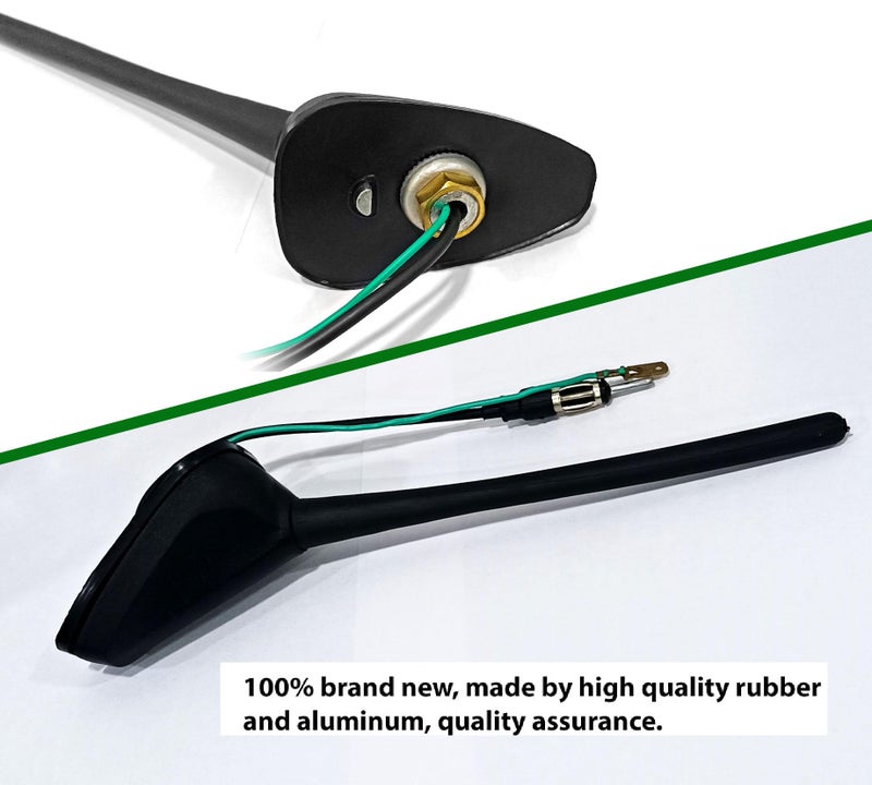 Auto Pearl - Vehicle Roof Mount Rubber Antenna Mast Flexible Car Antenna with Anti-Theft Design and Car Wash Safe - Black -Ignis - Image 4