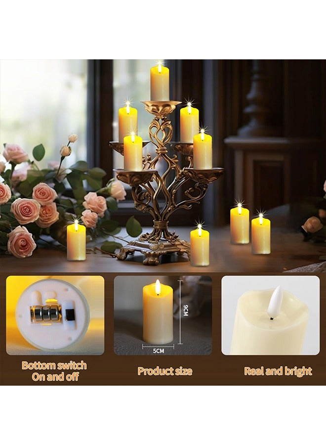 شموع رمضان، 12 قطعة من أضواء رمضان، زينة شموع LED زخرفية بدون لهب ولا دخان للمنزل - Image 3