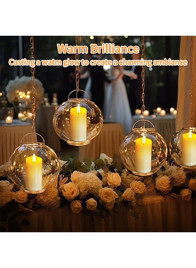 شموع رمضان، 12 قطعة من أضواء رمضان، زينة شموع LED زخرفية بدون لهب ولا دخان للمنزل - Image 5