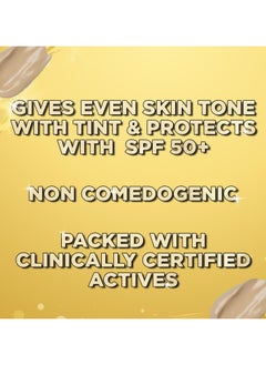 SunScoop Glow Even Tone Sunscreen SPF 50 PA++++ | Tinted Foundation-Like Finish | Zinc Oxide & Licorice Extract for Pigmentation | Broad Spectrum, Non Comedogenic & No White Cast | For Women & Men-45g  - Image 4