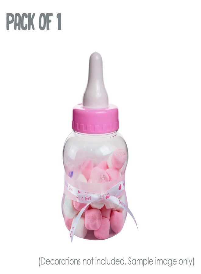 EVER SHINE 8.5" Jumbo Fillable Baby Shower Bank Plastic Decoration Centerpiece (Pink, 8.5") - Image 3