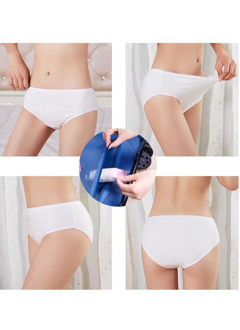 SYOSI Women's Disposable Panties, Cotton Moisture-Wicking Underwear, and Breathable, Tagless Multipack, Disposable Panties Girls Disposable Day-throwing Pants | for Spa Salon, Hotel, Travel, Daily Use（5pcs） - Image 4