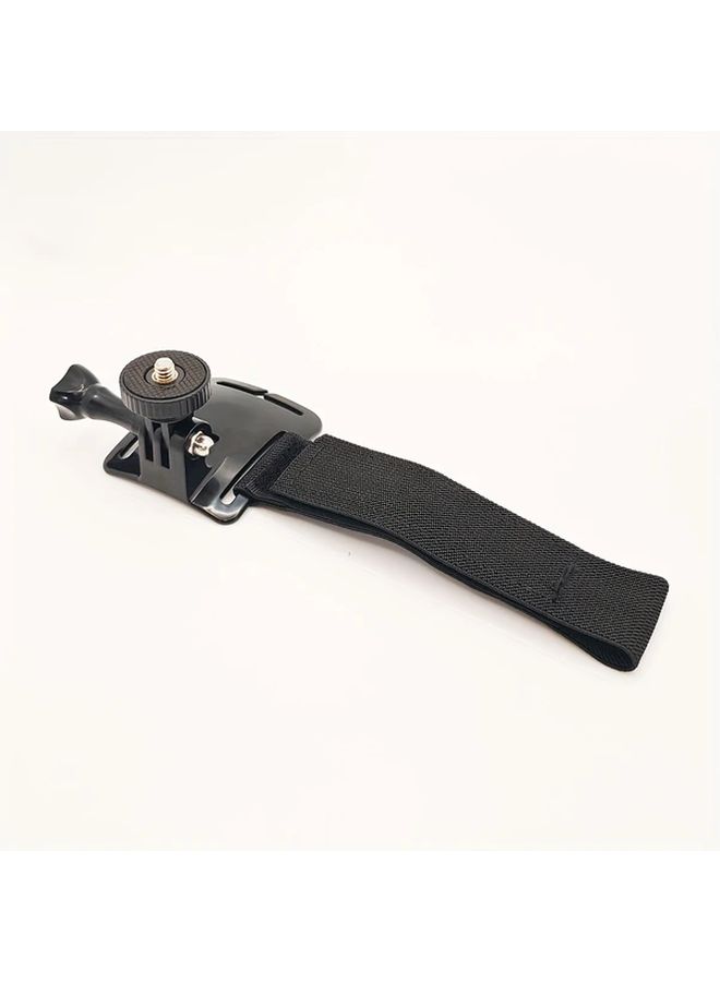 Adjustable Arm Strap Mount Compatible With Action Cameras Includes Tripod Adapter Black - Image 5