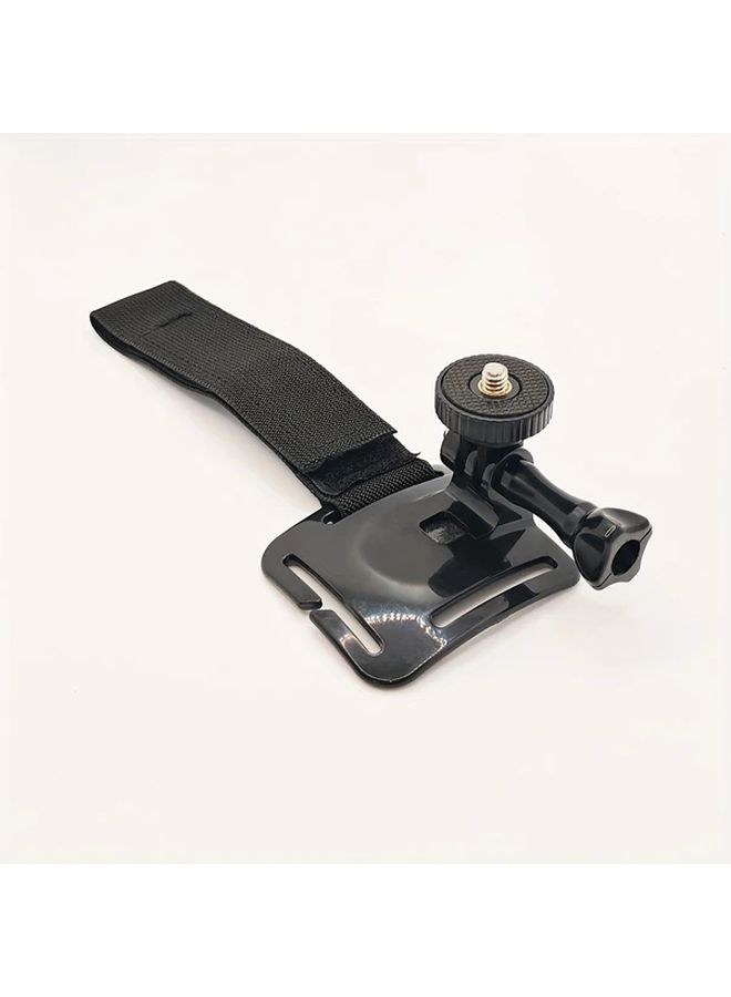 Adjustable Arm Strap Mount Compatible With Action Cameras Includes Tripod Adapter Black - Image 4