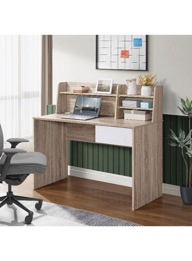 Home Box مكتب دراسة ألفورد لوكسور مع رف علوي - Image 1