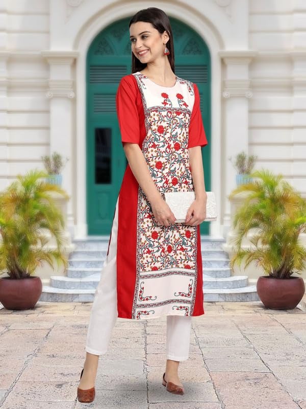 Tee Projekt Printed Crepe Kurti for Women ll Modern Kurtis: for The Trendy You (Pack of 6) - Image 3