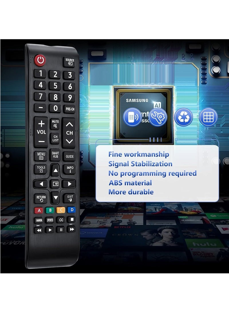 Generic - Universal Samsung TV Remote Control – Replacement for All Samsung Smart LCD, LED, SUHD, UHD, HDTV 3D TVs (Models: BN59-01199F, BN59-01315A, BN59-01315B, BN59-01315J, BN59-01315D, BN59-01315N) - Image 1