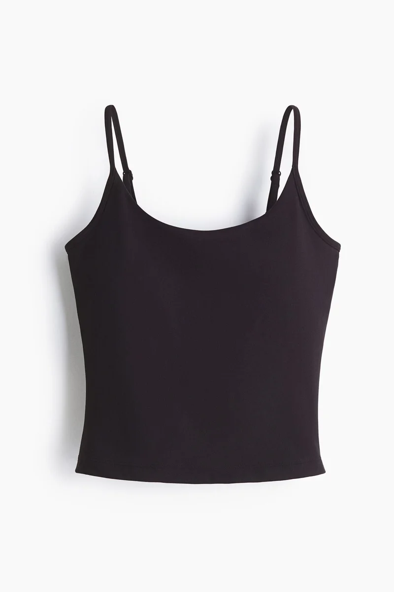 H&M Integral-bra sports strappy top with SoftMove™