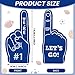 Sinmoe 48 Pieces Mini Foam Fingers Were 1 Sport Fan Foam Finger Basketball Baseball Football Soccer Team Cheerleader Gifts for Sporting Events Games Birthday SuppliesDark Blue - Image 3