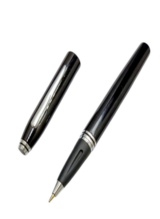 auteur 4500 Magneto Roller Ball Pen Black Metal Body Magnetic Cap For Men & Women Professional Executive Office, Nice Pens (Blue Ink) - Image 5
