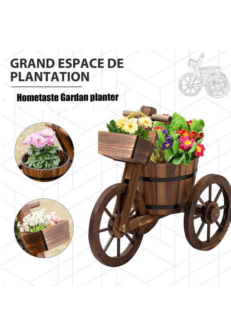 Generic FFD Elegant Wooden Flower Pot - Timeless Rustic Planter for Indoor & Outdoor Gardens - Image 4