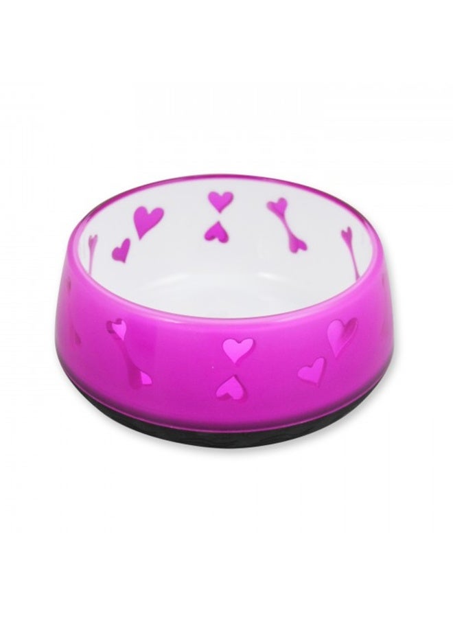 All For Paws Dog Love Bowl - Pink - Medium