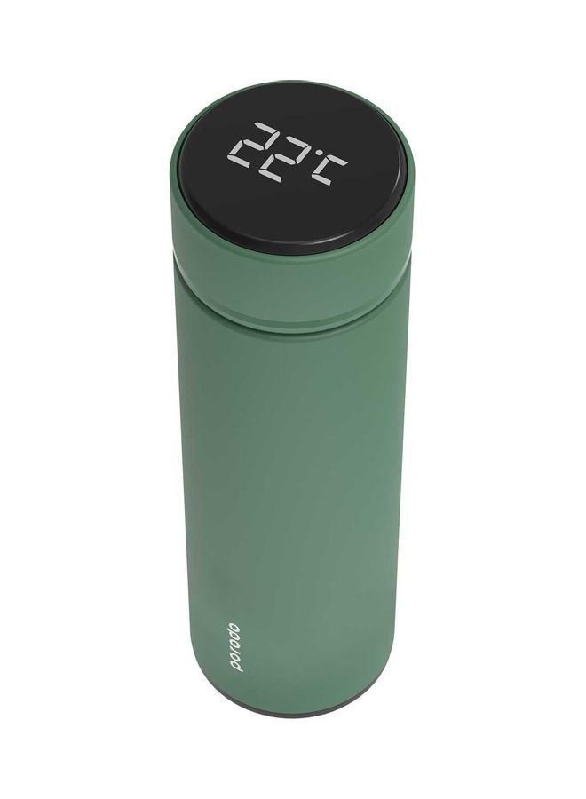 NIBEMINENT Vacuum Insulated Anti-slip Designed Smart Flask With LCD Screen Temperature Display Green 500ml - Image 2