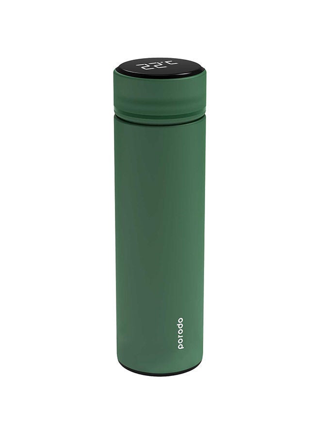 NIBEMINENT Vacuum Insulated Anti-slip Designed Smart Flask With LCD Screen Temperature Display Green 500ml - Image 1