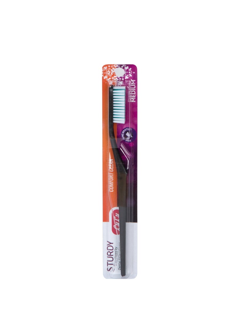 LuLu Toothbrush Sturdy Medium Assorted Color 1 pc