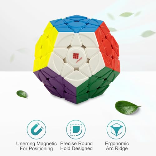 Cubelelo Drift Megaminx M (Magnetic) Stickerless Puzzle - Precision Puzzle for Competitive Solvers, Kids & Adults | Smooth Turning, Durable Design, Ideal for Brain Teasers and Speedcubing Challenges - Image 3