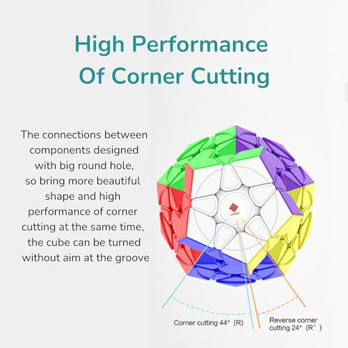 Cubelelo Drift Megaminx M (Magnetic) Stickerless Puzzle - Precision Puzzle for Competitive Solvers, Kids & Adults | Smooth Turning, Durable Design, Ideal for Brain Teasers and Speedcubing Challenges - Image 4