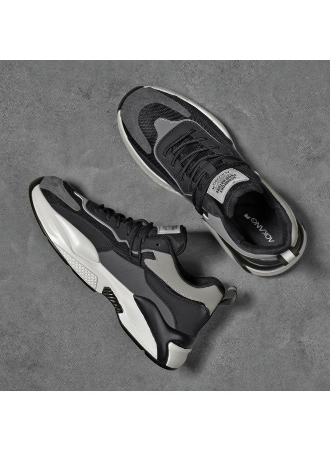 AOKANG Men's Dad Shoes, Versatile Fashion Trendy Cool Comfortable Sports Sneakers For Men - Image 3