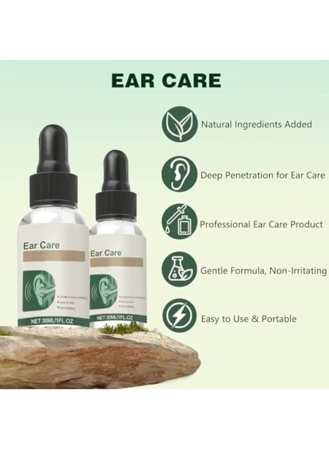 SOUTH MOON Ear Care Drops Gentle Formula 30ml, Natural Ingredients, Relieve Tinnitus by Unblocking Secretions for Daily Ear Hygiene, Easy to Use & Portable for Men & Women - Image 2