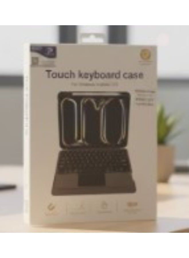 PROMASS Touch Keyboard Case with Touchpad for iPad Pro 11-Inch – English & Arabic Keyboard, Black
