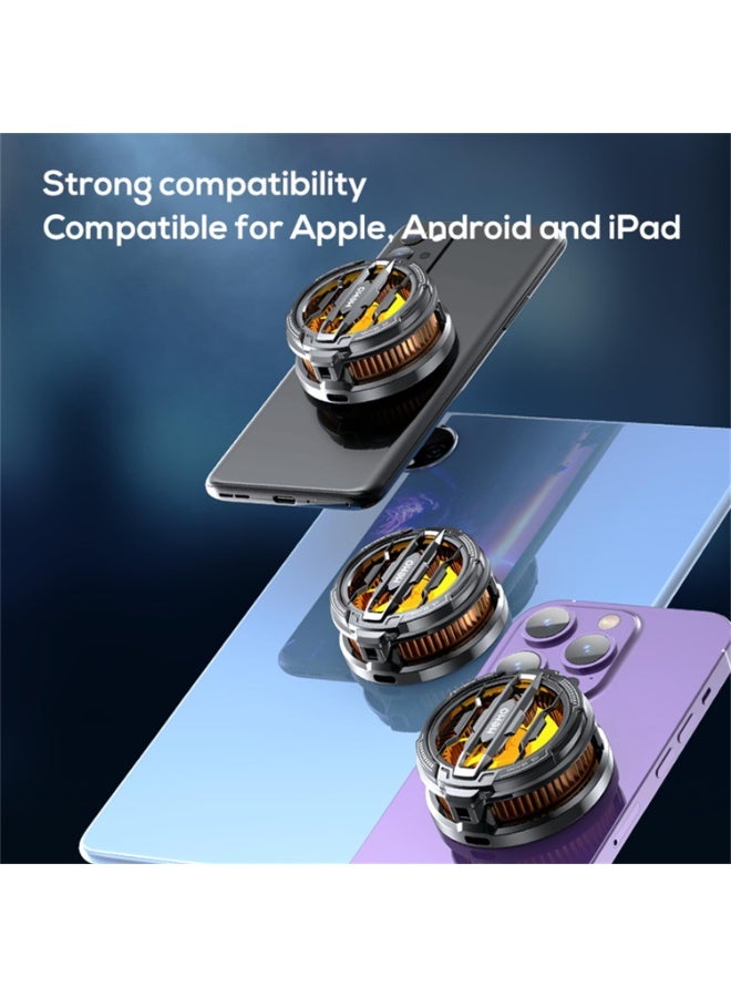 Memo Semiconductor Refrigeration Cooler Fan [Rapid Cooling & Icing] with Magnetic & Back Clip for iPhone 15 S24 A15 iPad Tablet - Phone Cooling for IOS Android Tiktok Live Streaming Gaming Video - Image 4