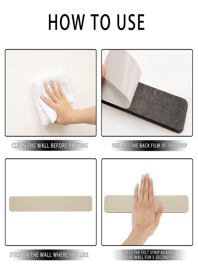 Henandou Cork Board Bulletin Board Cork Boards for Walls Cork Board for Office Pin Board Bulletin Boards for Walls (White) - Image 4